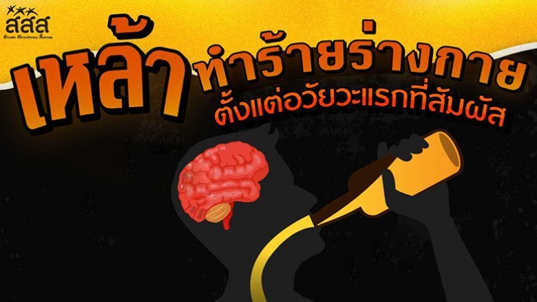 เหล้าทำร้ายร่างกายตั้งแต่อวัยวะแรกที่สัมผัส